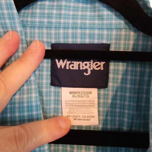 Wrangler Western Pearl snap Shirt Mens size XL - Picture 3 of 3